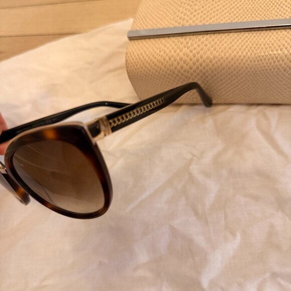 100% Authentic Jimmy Choo Sunglasses-Oversized cat eye, chocolate brown
